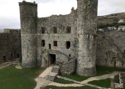 Inside Harlech Castle